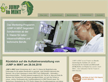 Tablet Screenshot of jumpinmint.org